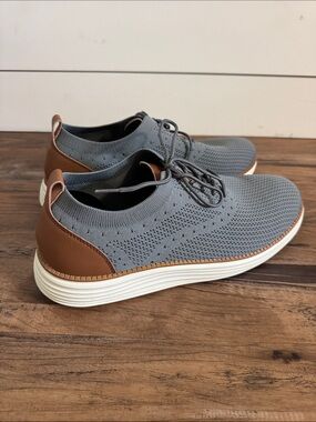 Vilocy Men’s Casual Dress Sneakers / Knit Oxford Business Casual Shoes